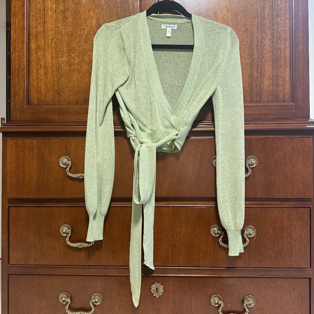 Green Sweater Wrap